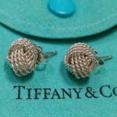 TIFFANY ティファニー サマセット ツイスト ノット ピアス シルバー