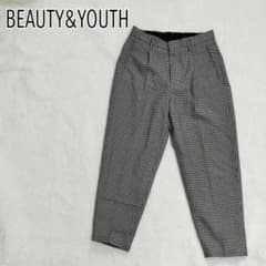[United Arrows] Brown Checkered Casual Pants k4092