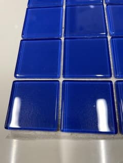 ガラスタイル ブルー 50mm角 シート 廃盤品 3枚入りのサムネイル