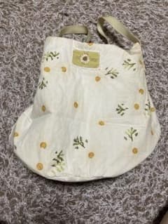 PINK HOUSE トートバッグ 花柄アイボリーのサムネイル