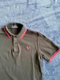 最後売切！FRED PERRY フレッドベリー ENGLAND　黒 ピンクのサムネイル