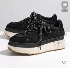 レア UGG スニーカー マリン レース ロゴ 24cm 1125025 黒 - メルカリ