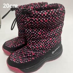 AIRWALK キッズ スノーブーツ ハート柄 ピンク ブラック 20cm - メルカリ