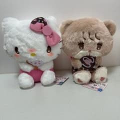 mikko サンリオコラボ　ぬいぐるみ　ドーナツデザイン　キティ　ラテ　2点