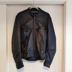 ブラックメッシュシングルライダースジャケットのサムネイル