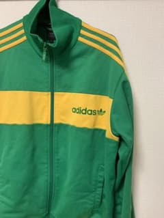adidas トラックジャケット ジャージ グリーン イエロー L ヴィンテージのサムネイル