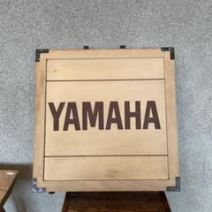 昭和レトロ 販促品 Yamaha 木製レコード収納ケース 小物入れ 古道具 木