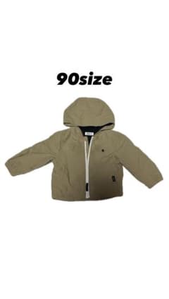 ベージュ フード付きジャケット 90サイズのサムネイル