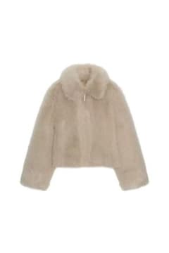 新品 ZARA ファーショートジャケット - メルカリ
