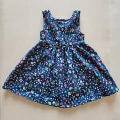 女の子 90cm ワンピース ノースリーブ 花柄のサムネイル