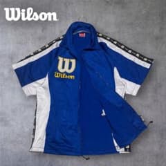 XO【Wilson】ヴィンテージ ゲームシャツ 刺繍ロゴ 入手困難 ZIP 希少 