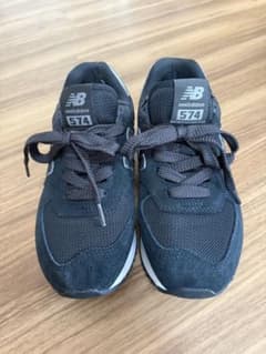 New Balance 574 ブラック スニーカーのサムネイル