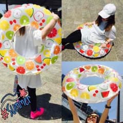 ゆみら様専用☆新品♡ハンドル付き浮き輪のサムネイル