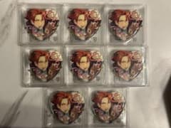 あんスタ 鬼龍紅郎 ハート缶バッジ 8個セットのサムネイル