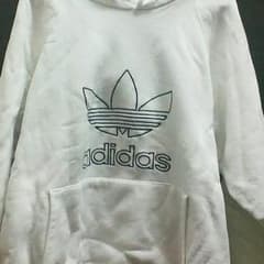 90's adidas刺繍ロゴパーカー プルオーバーのサムネイル