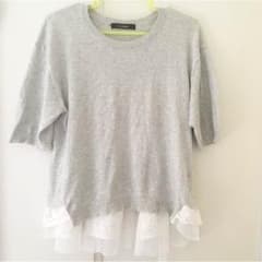 w closetコットン地レースシャツ Fのサムネイル
