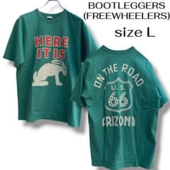 【激レア】ブートレガーズ ルート66 ジャックラビット Tシャツ L 緑 激レア】ブートレガーズ ルート66 ジャックラビット Tシャツ L 緑