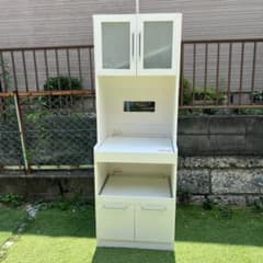 【横浜市磯子区・手渡し】食器棚 幅67.5cm キッチンボード レンジ台 横浜市磯子区・手渡し】食器棚 幅67.5cm キッチンボード レンジ台