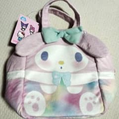 マイメロ　パステルレインボー　ふわふわバッグ