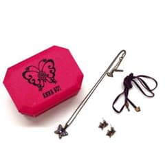 Y508-464 ANNA SUI アナスイ ネックレス ピアス 替え紐 セット - メルカリ