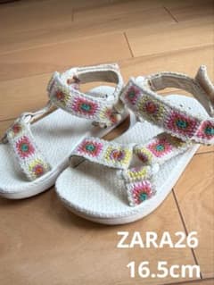 ZARA キッズ サンダル クロシェ編み 16.5cmのサムネイル