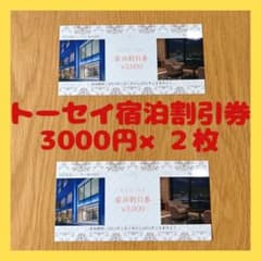 トーセイ　株主優待券  宿泊割引券　6,000円　ココネのサムネイル