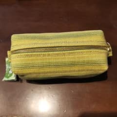 沖縄　民芸品　ウージ染め　ポーチ　新品！のサムネイル