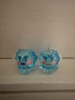 ちゅらゆるしーさー　めじるしアクセサリー　ベリー　青　沖縄　シーサーのサムネイル