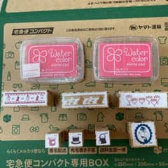ムーミンショップ限定のハンコシリーズ7種　市販の未使用インク2つ　メルカリ便発送のサムネイル