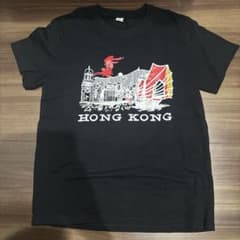 HONG KONG プリント Tシャツ ブラック サイズMのサムネイル