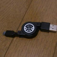 データ転送可能 Android USBリール式充電ケーブルのサムネイル