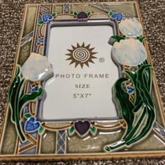 写真たて　陶器のサムネイル