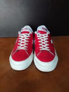 ☆CONVERSE　ONESTAR レッド レザー スニーカー 28.0cmのサムネイル