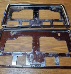 スズキ純正ナンバーフレーム前後のサムネイル