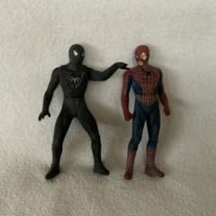 スパイダーマン3 ビッグソフビフィギュア 2種セット ブラック