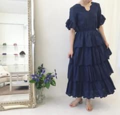【美品】tsuru コットンワンピース　白のサムネイル