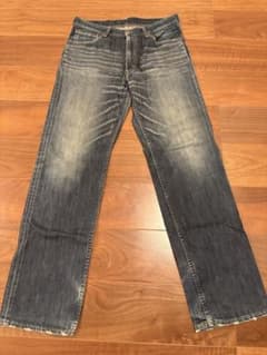 Levi's 502ダークブルー ストレートデニム W34L33 日本製のサムネイル