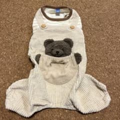 ペットパラダイス犬服　サロペット　ロンパースSS くまさん付きのサムネイル