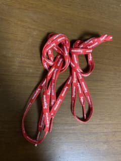 Supreme ロゴ入り レッド シューレースのサムネイル