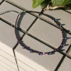 フェアリーグランジ バレエコア y2k ネックレス (purple) - メルカリ