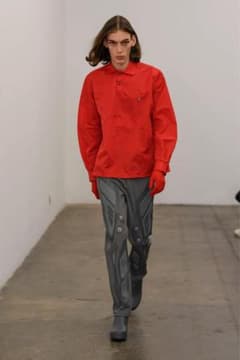 xander xhou ザンダーゾウ ブラック ナイロンポロシャツジャケットのサムネイル