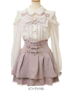 BIGリボンオープンショルダーブラウス ピンク - メルカリ