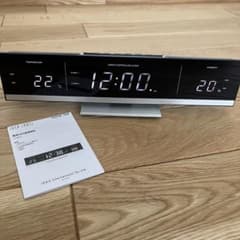 ☆イデアレーベル IDEA・LABEL LCR031 電波LED温湿時計◆スタイリッシュでお洒落 ☆イデアレーベル IDEA・LABEL LCR031 電波LED温湿時計