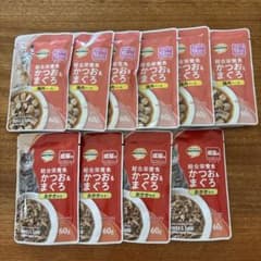 トップバリュ キャットフード かつお＆まぐろ 10袋セットのサムネイル
