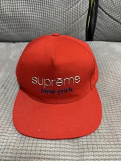 SUPREME シュプリーム　キャップ　帽子　赤のサムネイル