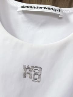 alexanderwang.t ストーンロゴ 半袖Tシャツ ホワイトのサムネイル