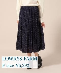 【LOWRYS FARM】ドットケシプリーツスカートのサムネイル