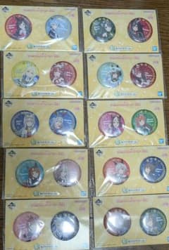 말 딸 이치 반 쿠지 프리티 더비 12탄 E상 캔 배지 세트 컴플리트