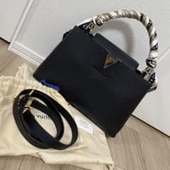 LOUIS VUITTON カプシーヌ PM MM 黒 ゴールド金具 バンドー付 LOUIS VUITTON カプシーヌ PM MM 黒 ゴールド金具 バンドー付 - メルカリ