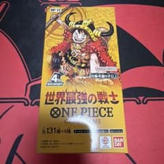 ワンピースカード　世界最強の戦士 テープカット BOX テープカット】ワンピースカードゲーム 世界最強の戦士 BOX - メルカリ